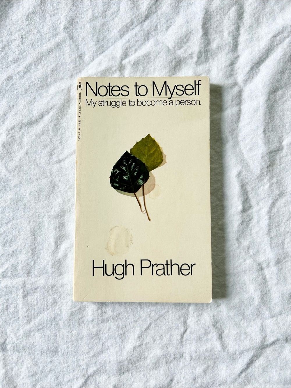 Notes to Myself by Hugh Prather Vintage Book of Autobiographical Poetry
